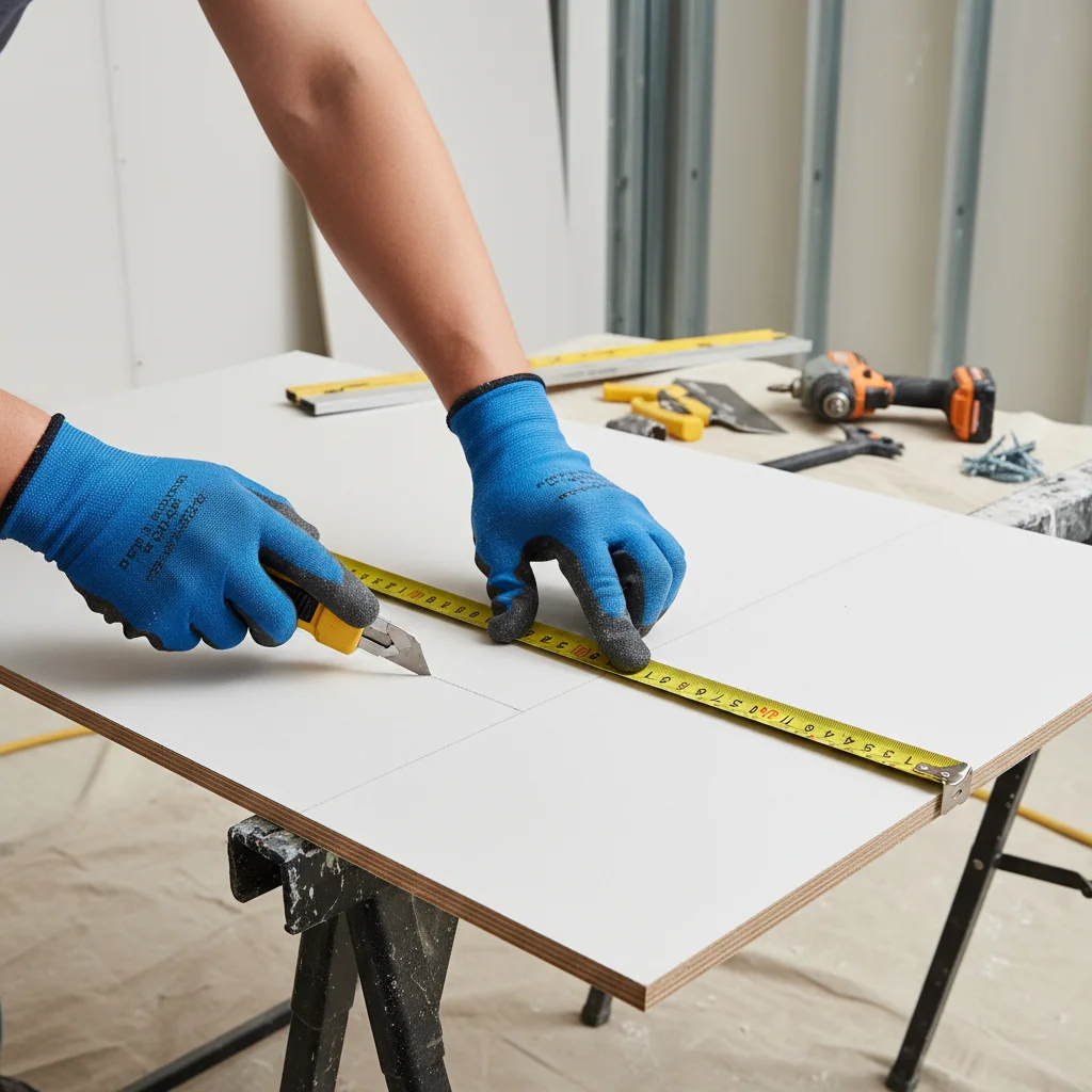 Instalación profesional de pladur hidrófugo en ducha