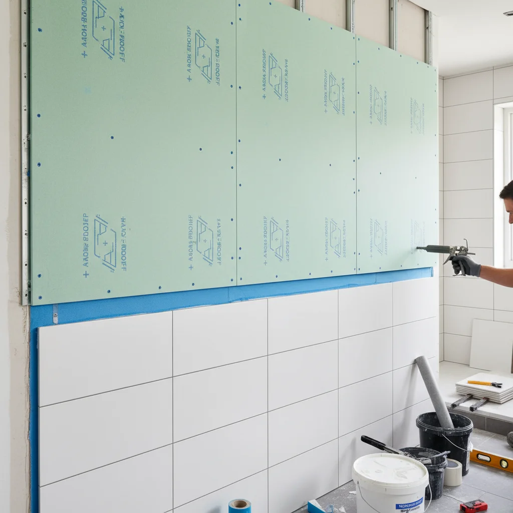 Placa pladur hidrófuga verde - Material resistente a la humedad