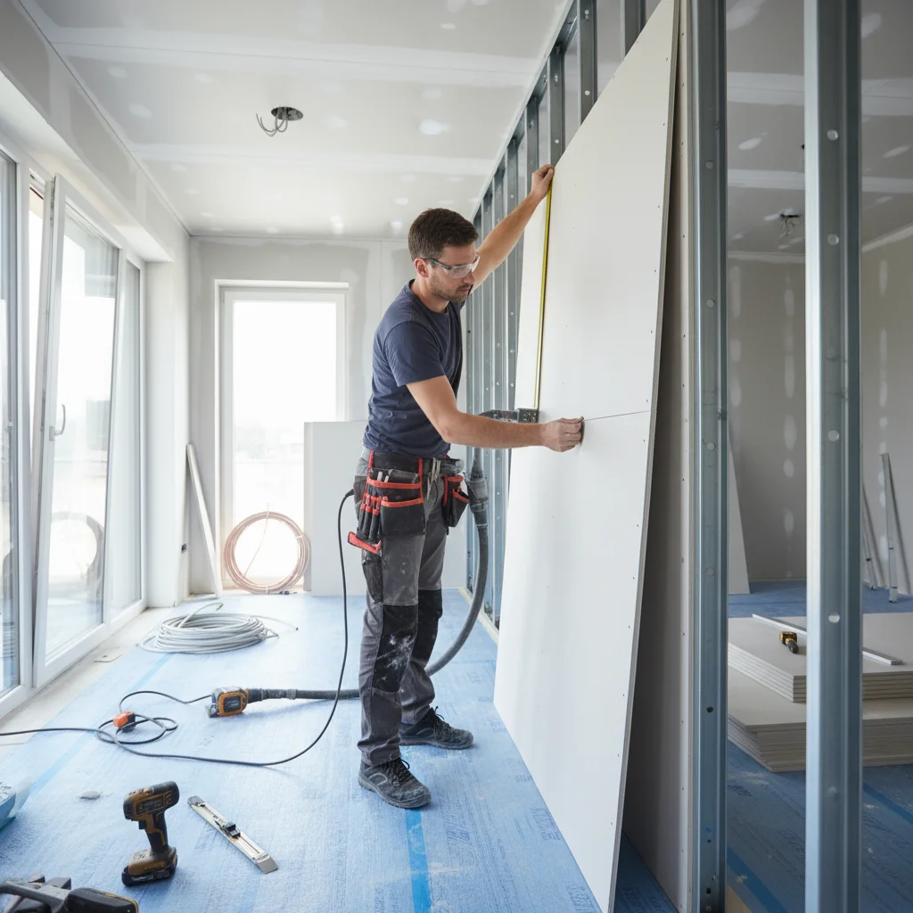 Instalación rápida y limpia de pladur